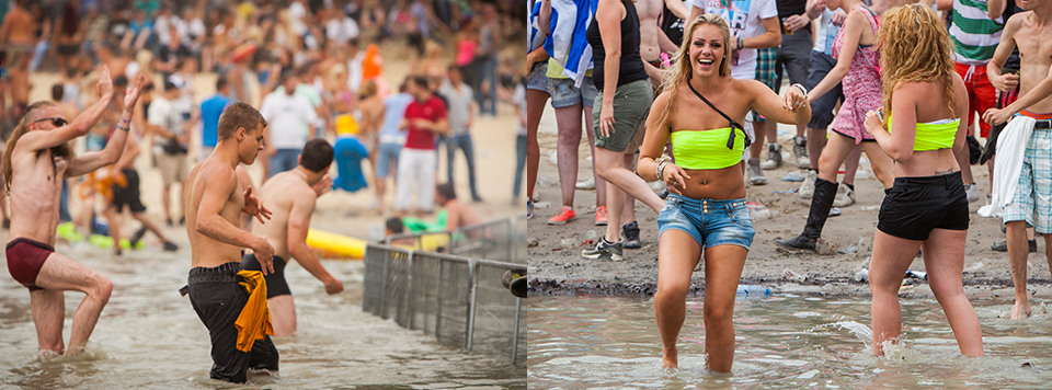 festival hitte heet water