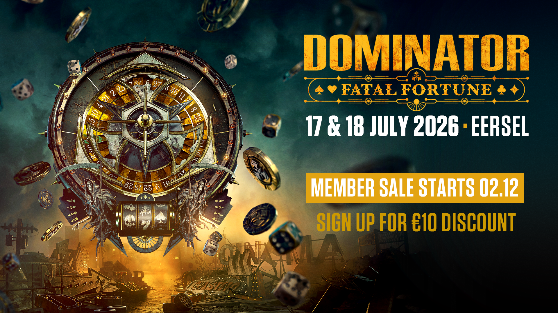 Dominator Festival 2026 - Sign up as a member now!