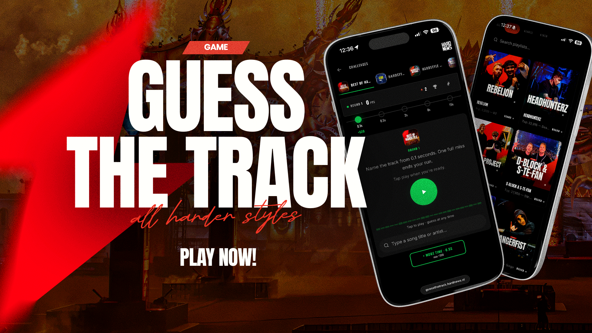 Guess The Track: play the hardstyle game, and go for the highscore!